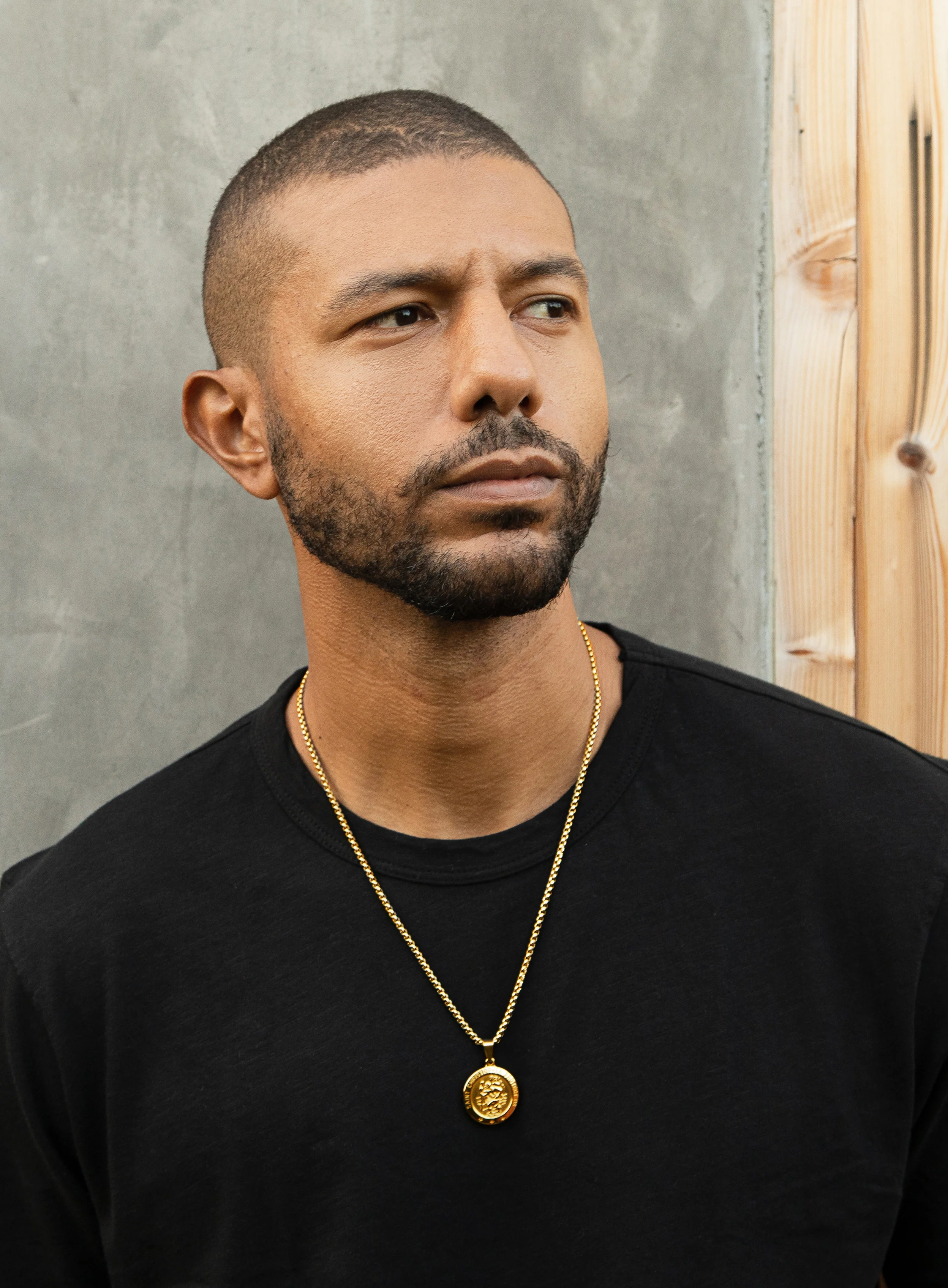Necklace Set: Gold Rope Chain and St. Christopher Necklace - Image 15